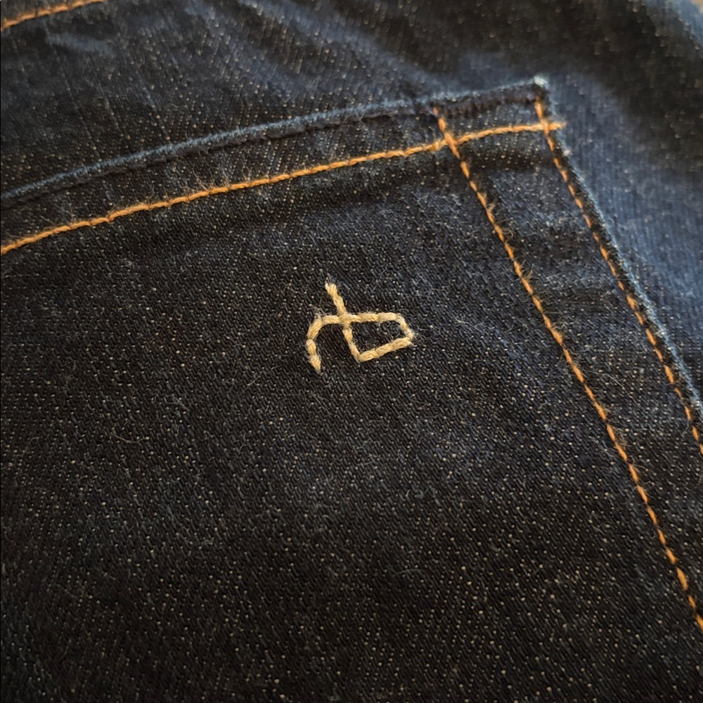 Rag & Bone Slim Straight Leg Fit 3 RAW - Picture 10 of 14